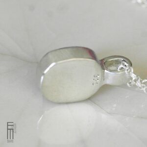 Ludwigit Peridot Anhänger Silber