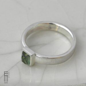 Herrenring mit grünen Turmalin