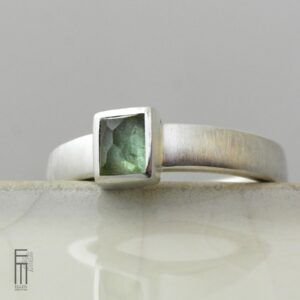 Herrenring mit grünen Turmalin