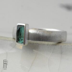 grüner Turmalin Ring für Herren