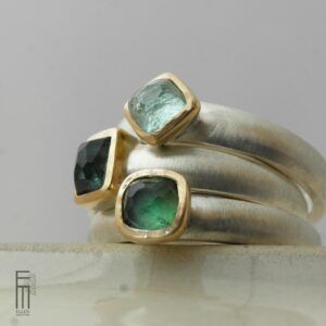 grün_blaue_turmaline_ringe_silber_gold