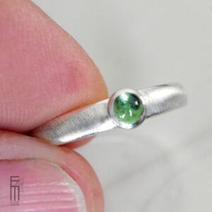 Tsavorit Ring - Ring aus Silber mit grünen Granat