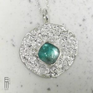 Fluorit Anhänger in Silber 925