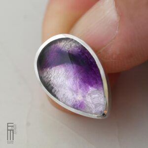 handgefertigter Anhänger mit Trapiche Amethyst
