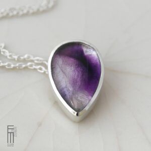 handgefertigter Anhänger mit Trapiche Amethyst