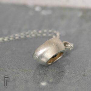 Anhänger aus Silber mit braunen Citrin