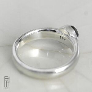 dunkelgrüner Turmalin Ring Silber