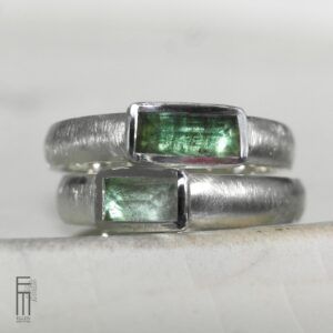 grüne turmalin ringe silber