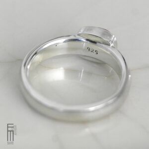 Himbeerrosa Turmalin Ring Silber