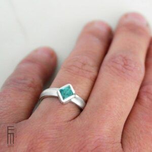 hellblauer Turmalin Ring aus Silber