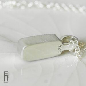 hellblauer Turmalin Anhänger Silber